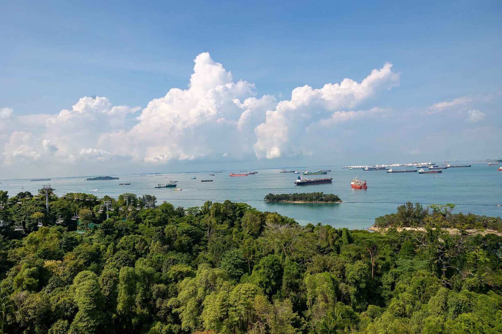 view from the cable car