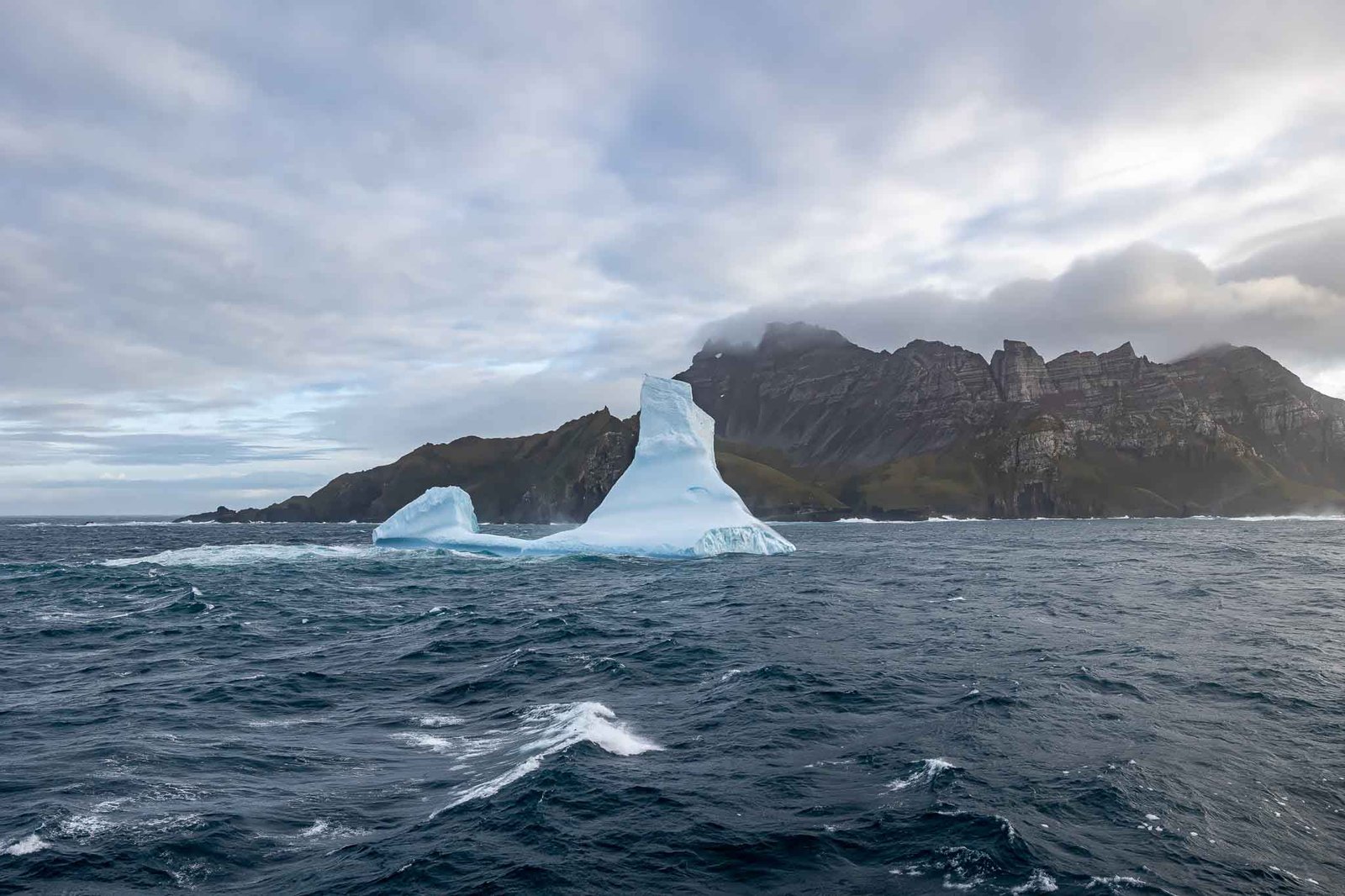 small Islets and Icebergs off South Georgia