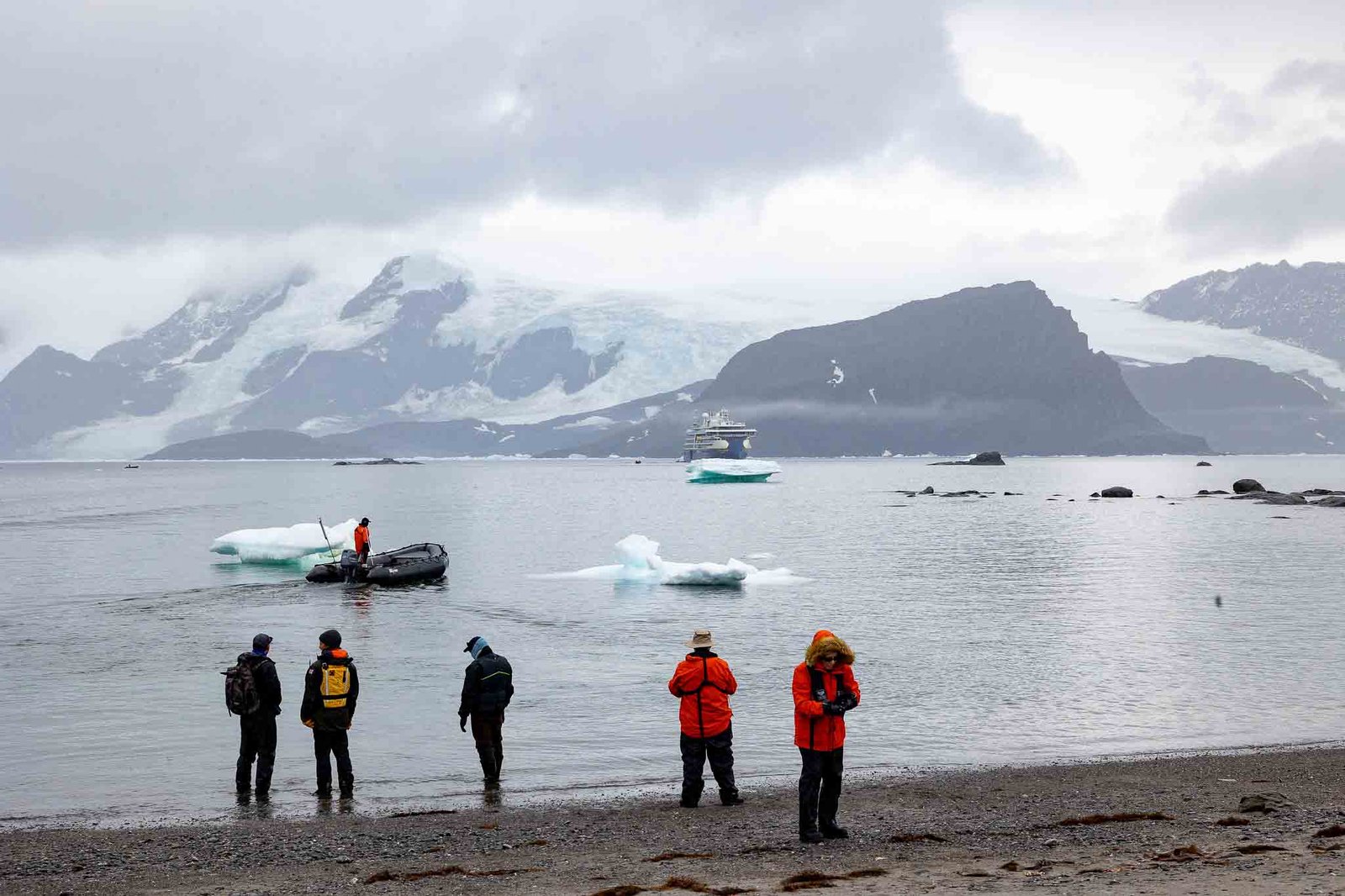 the ship from Signy Island after we landed