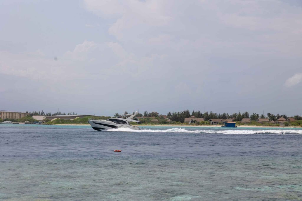 View from the island