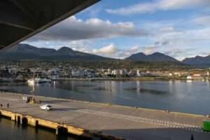 View from the ship of the town