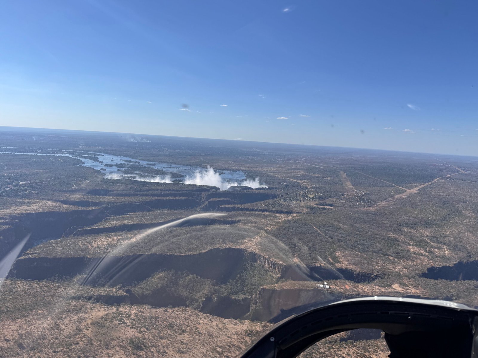 View from above the falls