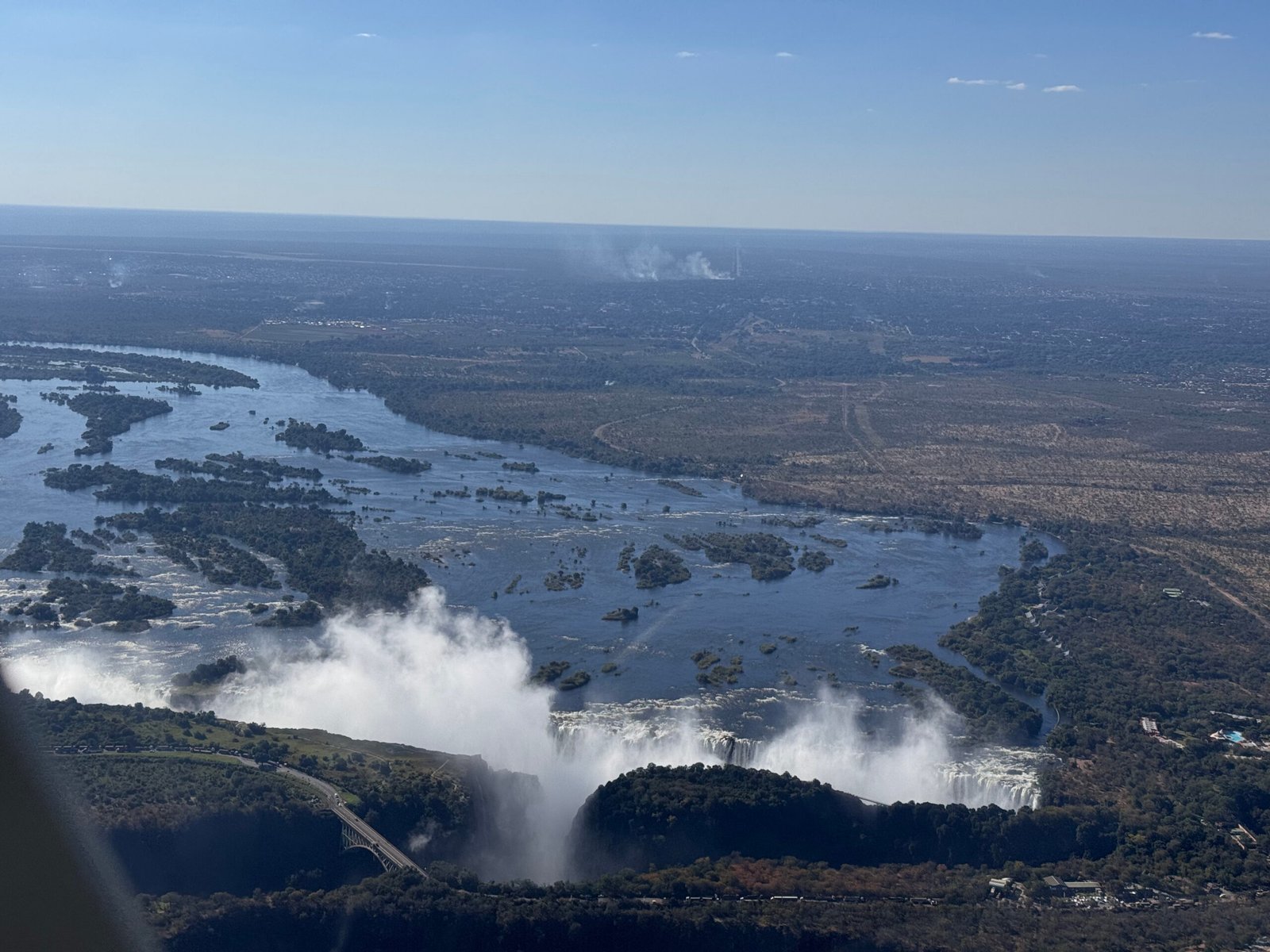 View from above the falls