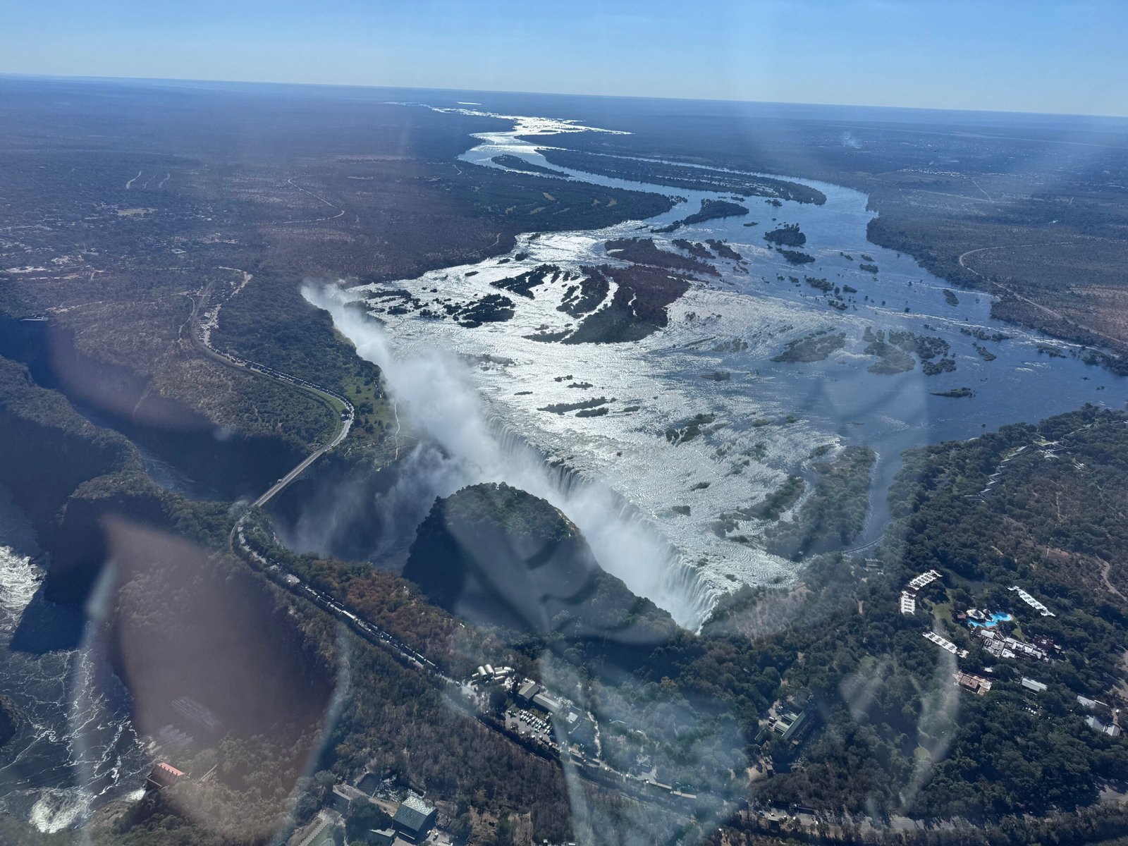 View from above the falls