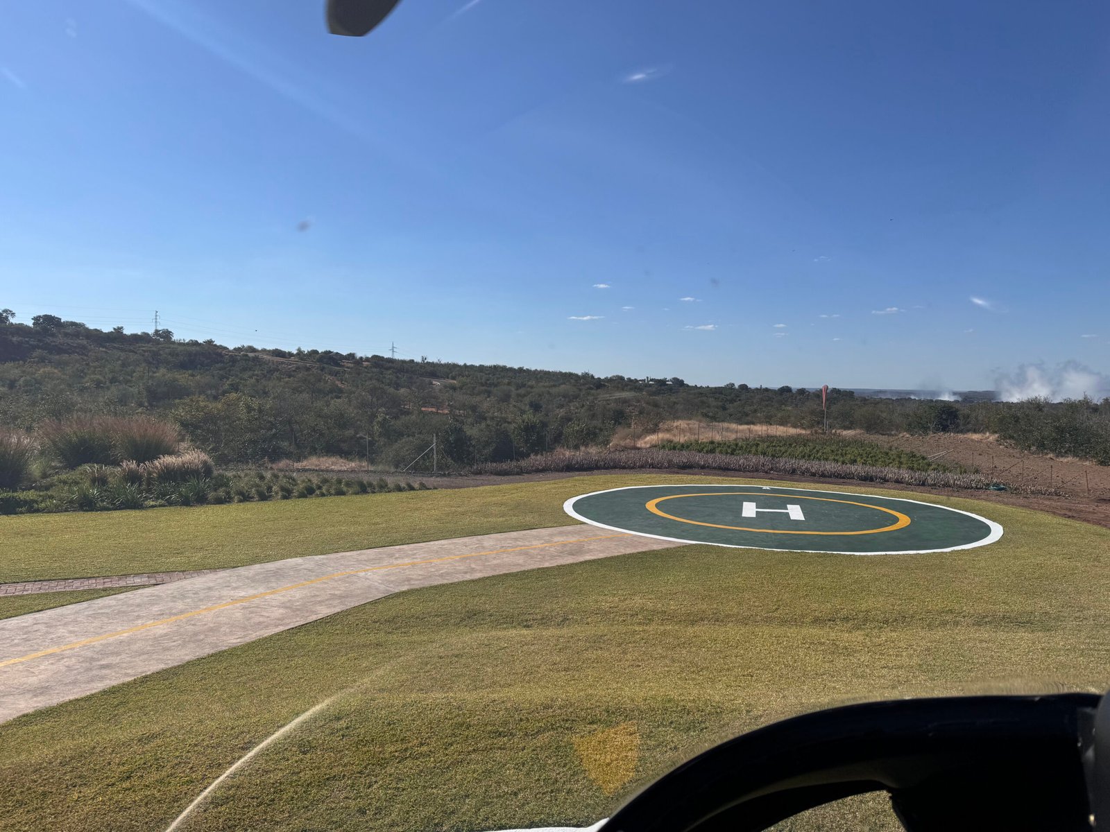 Landing back at the landing pad