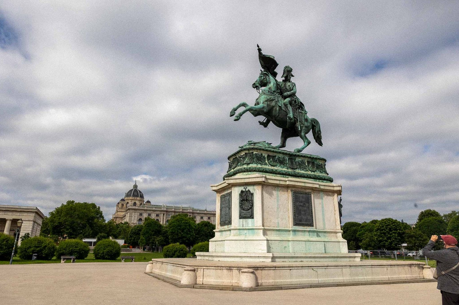 Statue commemorating the defeat of Napoleon outside of Vienna