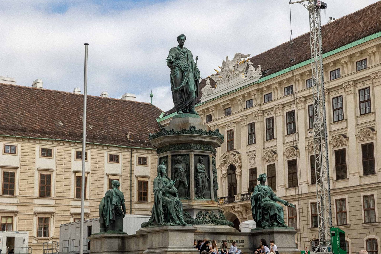 Statue to emperor Franz in the courtyard of the Imperial Palace