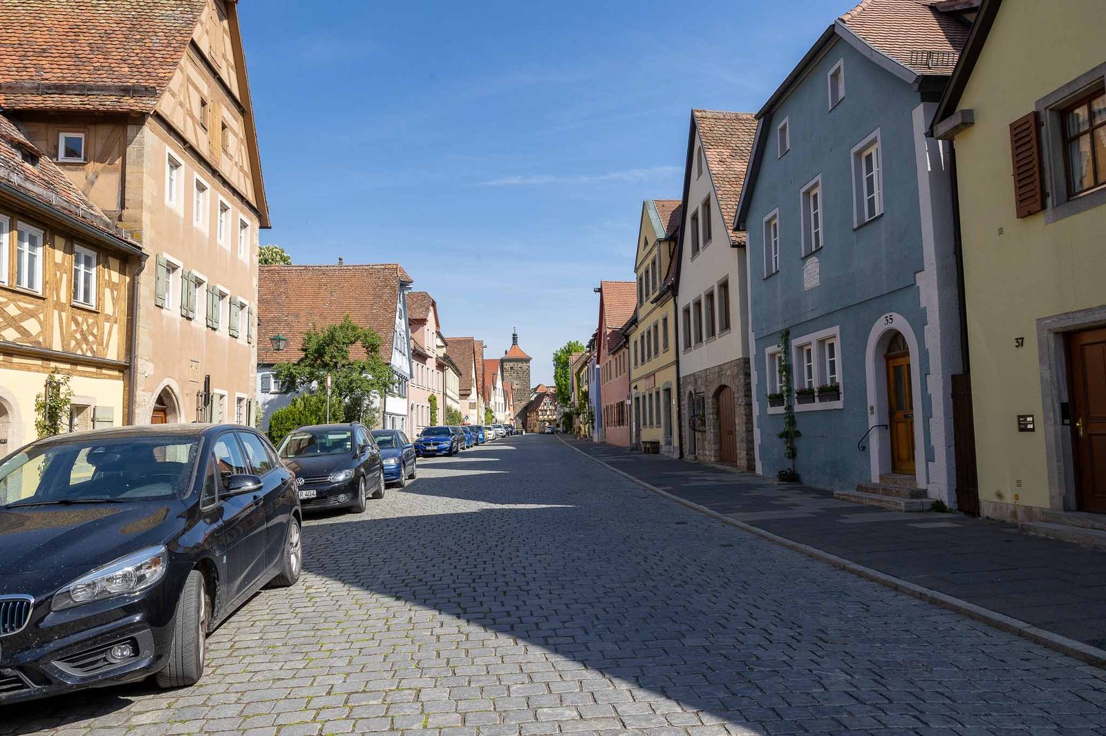 One of the streets of Rothenburg