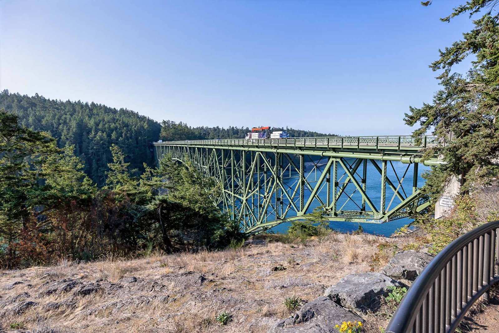 Deception Pass Bridge from beside the bridge