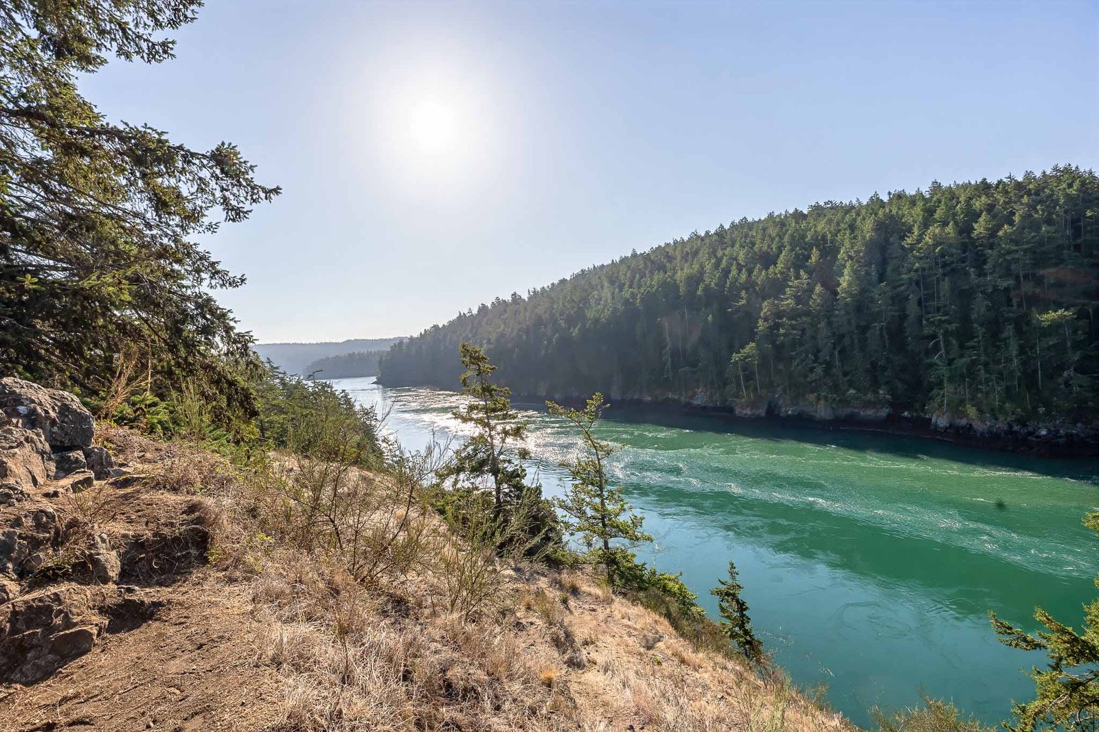 Deception Pass from underneath the bridge