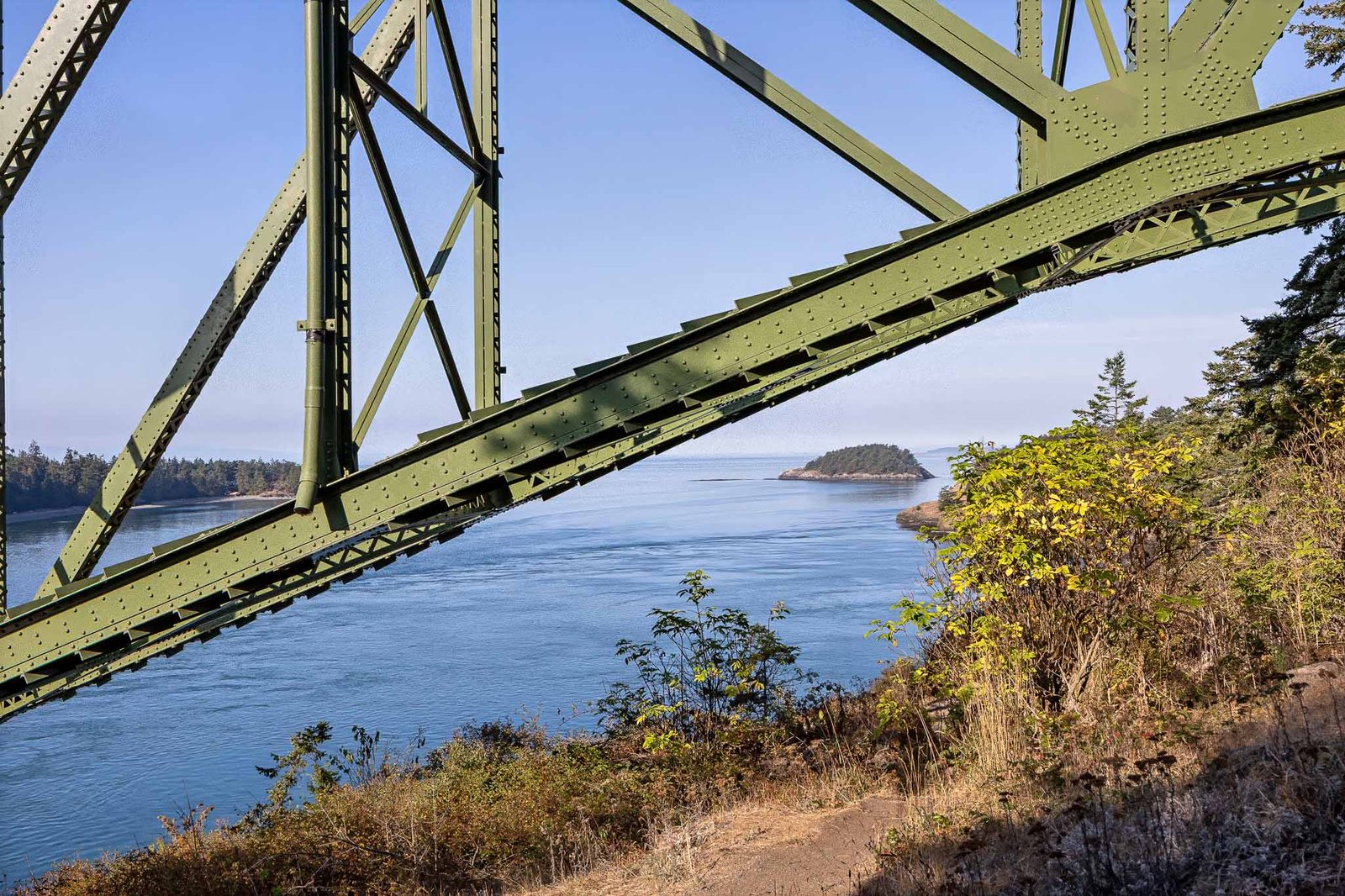 Deception Pass from underneath the bridge