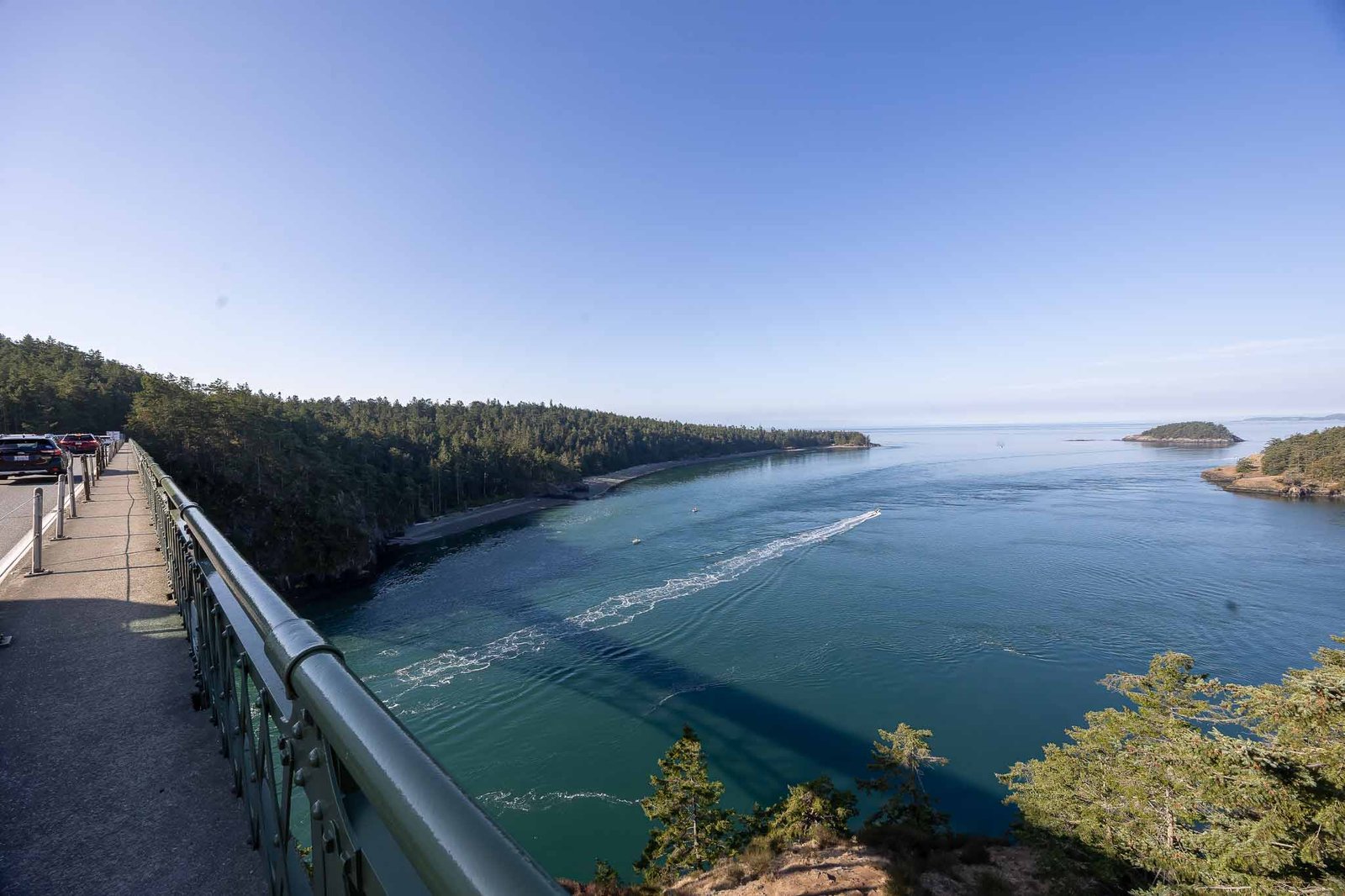 Deception Pass from on top of the bridge