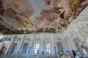 Entry fresco at the Residence