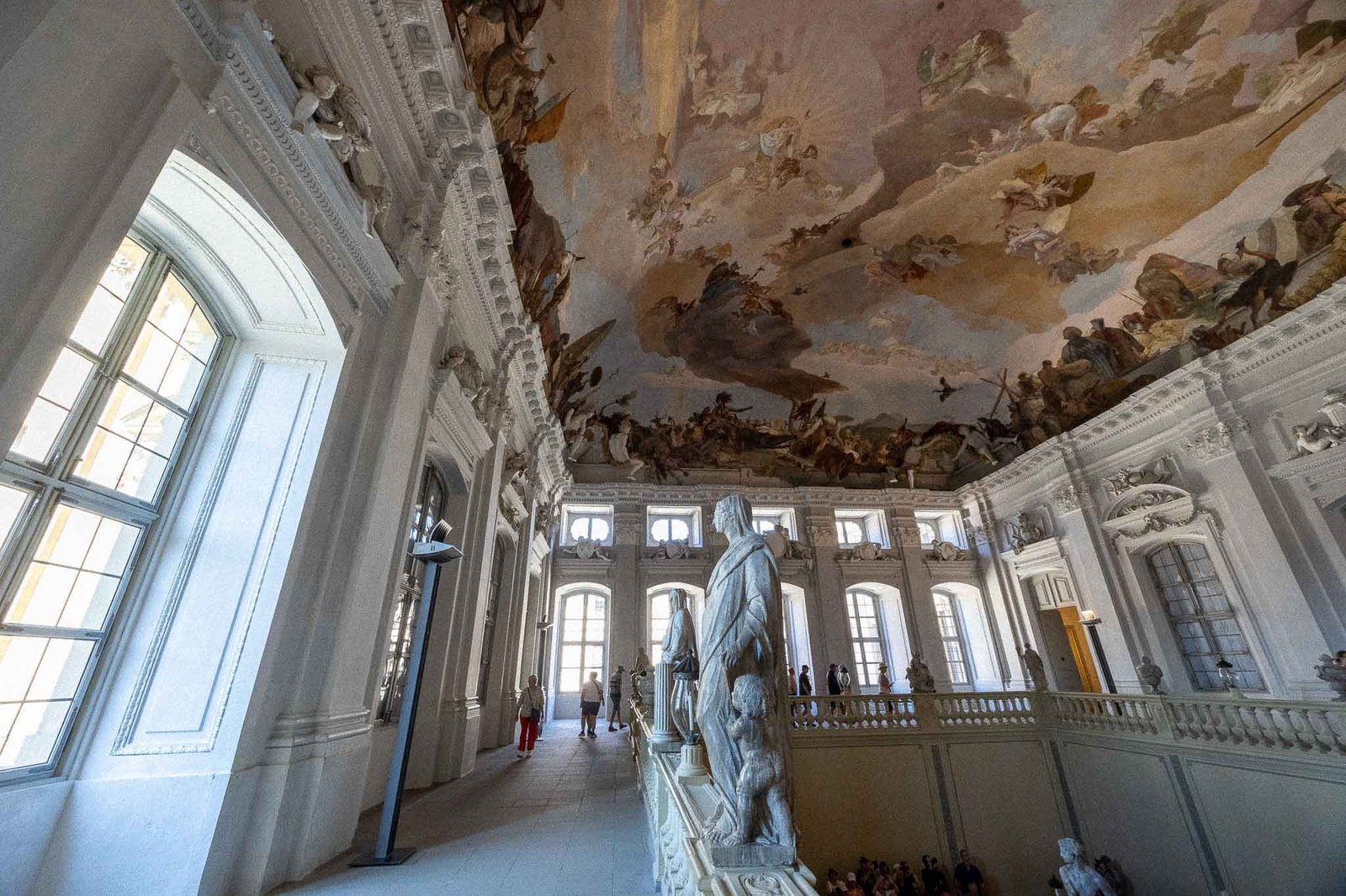 Entry fresco at the Residence